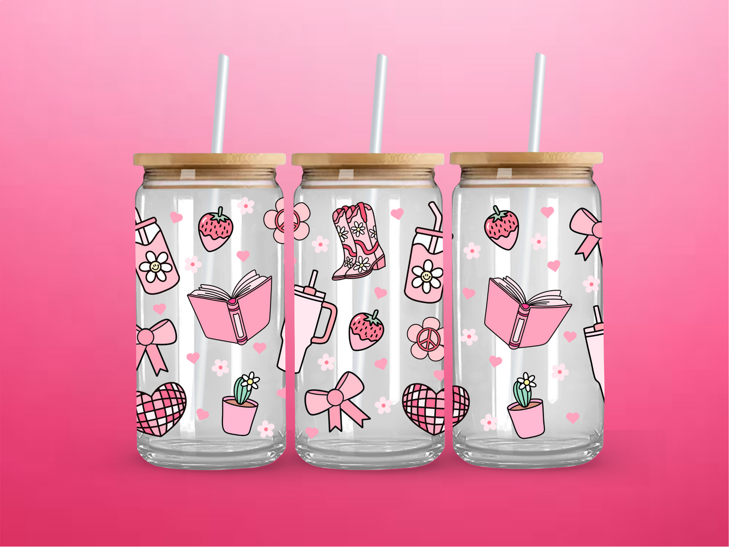 Girly Pink Strawberry